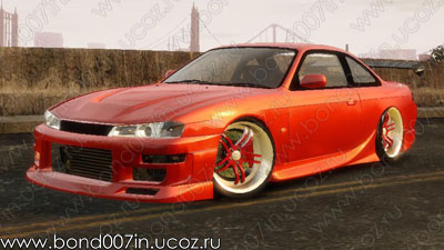 Автомобиль для GTA 4 Nissan 200sx drift tuning