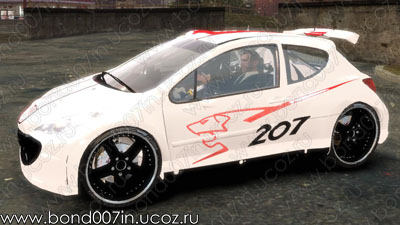 Автомобиль для GTA 4 Peugeot 207 Rcup