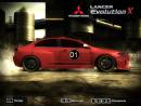 Автомобиль для Need For Speed Most Wanted Mitsubishi Lancer Evolution X