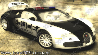 Автомобиль для Need For Speed Most Wanted Bugatti Veyron Police