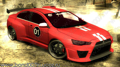 Автомобиль для Need For Speed Most Wanted Mitsubishi Lancer Evolution X