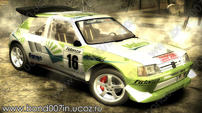 Автомобиль для Need For Speed Most Wanted Peugeot 205 turbo 16